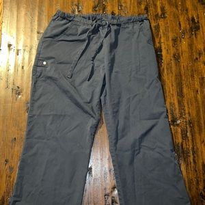 Pewter gray small scrub bottoms with drawstring